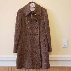Guess wool blend double breasted peacoat size L